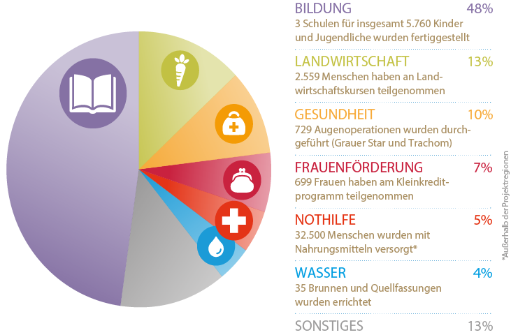 Projektaufwand nach Bereichen (Grafik)