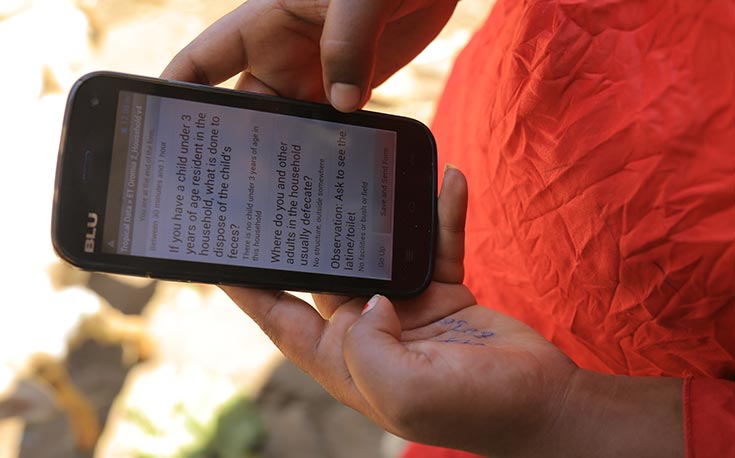 Touchger&auml;t, das bei Untersuchungen zur Dokumentation eingesetzt wird (Foto)